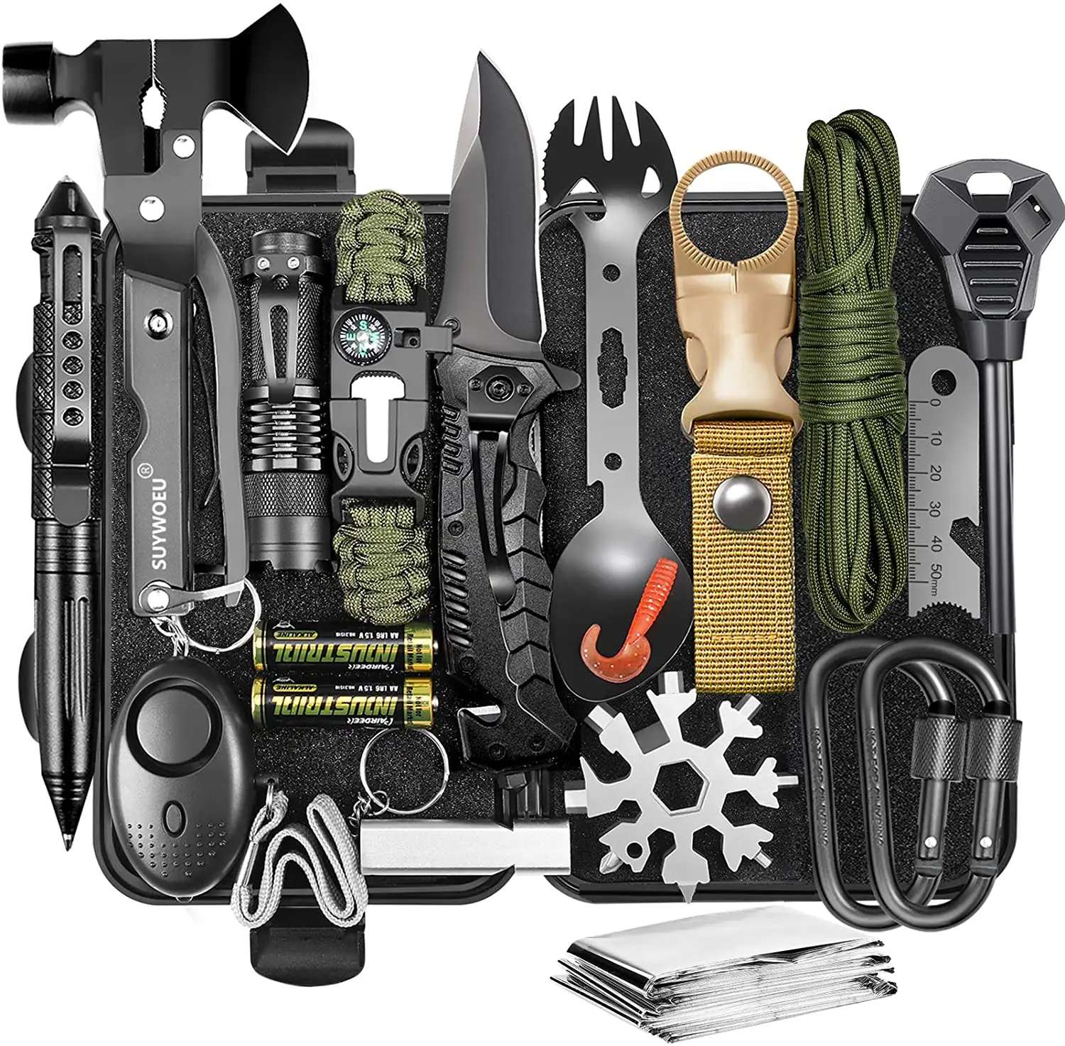 Survival Gear and Equipment kit 20 in 1 Professional Cool Gadgets Stuff Tactical Tool