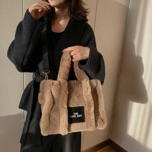 Borsa Tote in Finta <span class=keywords><strong>Pelliccia</strong></span> Zeyu per Donne, Borsa a Spalla Morbida e Pelosa, Borsa per Shopping <span class=keywords><strong>con</strong></span> Tracolla, Borsa Ecologica in Finta <span class=keywords><strong>Pelliccia</strong></span> - Product Image 6