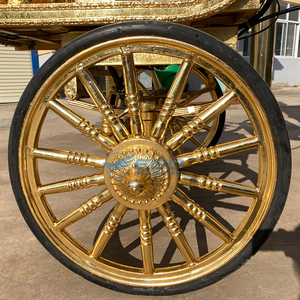 Calèche de mariage royale, style palais moderne, calèche électrique sans chevaux, pneus en caoutchouc massif, couleur personnalisée, garantie de 2 ans - Product Image 4
