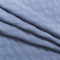 Tissu en polyester, élasthanne et lyocell teint en fil, effet bulle, pour vêtements féminins (blouses, jupes) et vêtements pour enfants