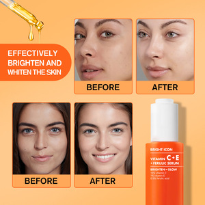 Sueros Faciales Veganos y Libres de Crueldad Animal, Vitaminas C + E + <span class=keywords><strong>Ferulic</strong></span>, Suero Facial Iluminador y Calmante para el Cuidado de la Piel - Product Image 5