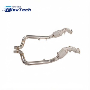 ท่อดาวน์ไปป์เพิ่มประสิทธิภาพสำหรับ Porsche Panamera 970 970.1 970.2 3.0T V6 Twin Turbo ผลิตจากสแตนเลส 304 เชื่อมแบบ TIG ติดตั้งได้โดยตรง - Product Image 4