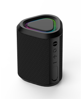 Mini haut-parleur TWS sans fil, étanche IPX6, pour l'extérieur, avec lumière RGB colorée, portable, en tissu