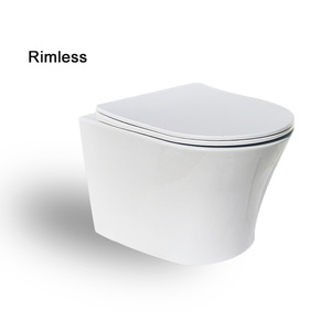 Cho một mảnh hiện đại nhà vệ sinh gốm với mềm đóng Seat Bìa dual-tuôn ra tầng gắn tường Treo <span class=keywords><strong>Wc</strong></span> - Product Image 6