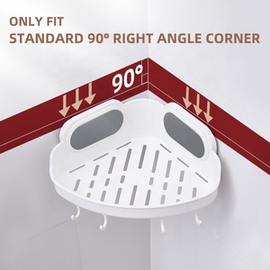 TAILI Kitchen <strong>Suction</strong> Cup Storage Rack Vacuum Wall Storage Corner Basket Rack <strong>Suction</strong> Cup Shower Caddy <strong>Bathroom</strong> <strong>Shelves</strong> - Product Image 4