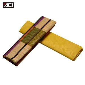 ACI Vải In Sáp Thật Châu Phi Vải Kente Ankara Ghana Vải Ankara Màu Trơn Hỗn Hợp 2 Yards Họa Tiết Chạm Nổi 2 Yard