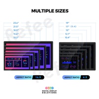 PC industriel sans ventilateur intégré de 10, 15, 17, 19, 21, 24 pouces, tablette tactile étanche Android, écran IP65, écran tactile capacitif 10 points