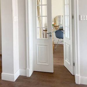 Moulures de décoration intérieure modernes, ÉCHANTILLON, moulures en bois de pin apprêté blanc, moulures imperméables, <span class=keywords><strong>plinthes</strong></span>, moulures de porte - Product Image 6