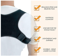 Correcteur de posture réglable et respirant pour le haut du dos et les épaules, idéal pour hommes et femmes, pour le bureau et l'usage quotidien