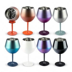 Độc đáo barware kim loại thép không gỉ đôi tường chân không cách nhiệt rượu vang đỏ thủy tinh cốc cốc cốc uống - Product Image 6