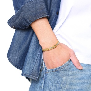 Wholesale Price Gold Plated Health Care Wristband Energy Magnetic Bracelets Stainless Steel - Product Image 2