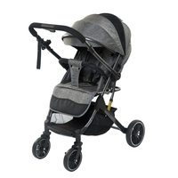 Poussette de voyage légère, poussette pliable compacte avec sac de voyage, poussette pliable à une main, dossier réglable