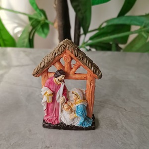 Estatua <span class=keywords><strong>de</strong></span> la Sagrada Familia, Set <span class=keywords><strong>de</strong></span> Natividad, Figura <span class=keywords><strong>de</strong></span> Jesús y Virgen María, Adorno Pequeño, Decoración para Pesebre Navideño, Regalos Festivos - Product Image 1