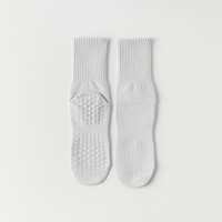 Nouvelle Arrivée Chaussettes de Yoga et Pilates Antidérapantes en Coton Transparent de Haute Qualité pour Femmes, Personnalisables, avec Revers Sportif