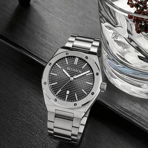 Montre à quartz professionnelle à fond large de 42 mm, étanche, bracelet en acier inoxydable, boîtier de montre personnalisé 5TAM, largeur de bracelet de 22 mm – Vente chaude - Product Image 3