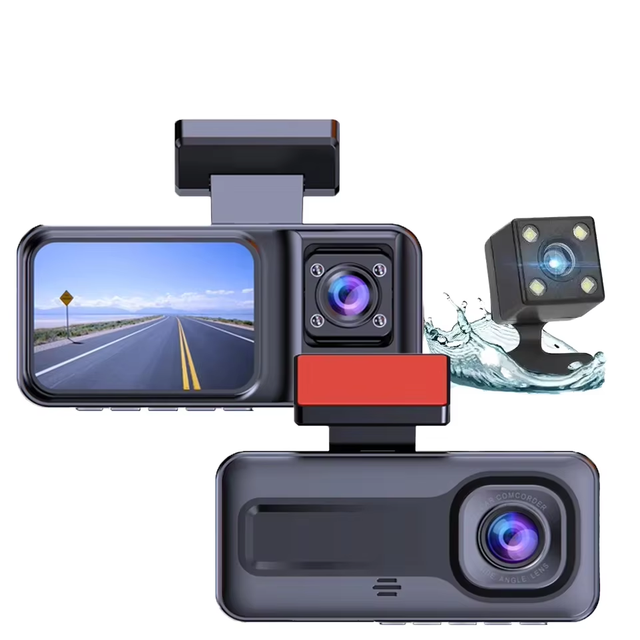 Hot Sale Car Dash Cam Front/Rear/Inside 2.0IPS Screen 1 Year Warranty for Car Security No Wifi