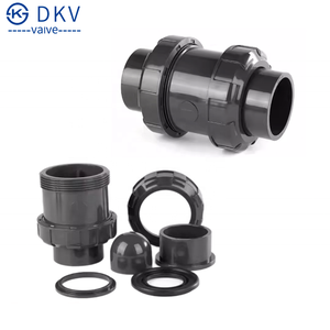 Dkv 25/32/40/50mm PVC nhựa nắp không trở lại kiểm tra van DN25 DN32 DN40 DN50 uPVC không trở lại van PVC Flap kiểm tra một cách van - Product Image 2