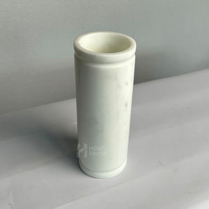 Vase à <span class=keywords><strong>fleurs</strong></span> <span class=keywords><strong>en</strong></span> marbre blanc minimaliste, cylindre, organisateur de rangement de bureau multifonctionnel pour la décoration de la maison et les fournitures de bureau - Product Image 6