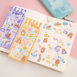 Autocollants décoratifs transparents personnalisés en gros, mignons et de dessin animé, durables, imperméables, écologiques, logo d'entreprise personnalisé pour la promotion - Product Image 2