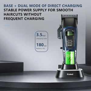 Cortadora de Pelo Profesional Kemei KM-2381 para Barberos, Motor Externo sin Escobillas de 8000 RPM, Recortadora de Pelo con Batería de 3000 mAh - Product Image 4