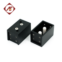 ANFU HARDWARE CRL-Système de porte de douche coulissante, design moderne, noir mat, luxe, 180 degrés, série Cambridge, contournement à deux portes, 1 an