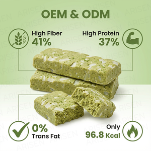 OEM <span class=keywords><strong>Protein</strong></span> Barları Yeni Matcha <span class=keywords><strong>Protein</strong></span> Barları Yüksek Enerjili Sert Doku Tatlı Tadı HELAL Bisküvi Poşet Ambalajda Toptan - Product Image 3