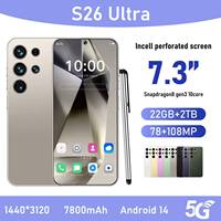 Smartphone 5G S26 Ultra Version Débloquée 22 Go + 2 To Double SIM Android 15 Vente Directe Usine – Meilleures Ventes