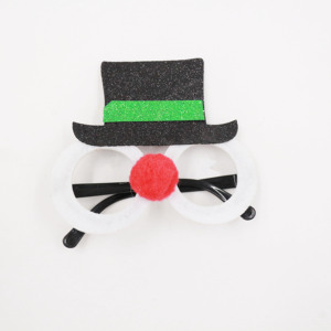 Suministros para Fiestas Navideñas, Máscara <span class=keywords><strong>de</strong></span> Santa Claus <span class=keywords><strong>de</strong></span> Fieltro Brillante con <span class=keywords><strong>Nariz</strong></span> Decorativa <span class=keywords><strong>y</strong></span> <span class=keywords><strong>Bigote</strong></span>, <span class=keywords><strong>Gafas</strong></span> para Decoración del Hogar - Product Image 4