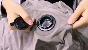 Reise flugzeug Aufblasbares Reise-Fußstützen kissen Verstellbare drei schicht ige aufblasbare Beins tütz kissen - Product Image 5