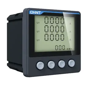 Chintt seri PD666 multifungsi, pengukur listrik digital pemasangan tiga fase