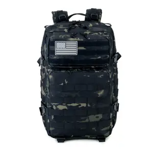900D Oxford Tactical Bag Pack Multi Colors Molle Assault Backpacks Trekking Bag 25L 45L Tactical Backpack