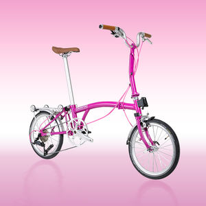 CRANSTON R9 Max 16-inch 9-speed tri-katlanır bisiklet yüksek kaliteli çelik çerçeve hafif katlanabilir bisiklet S bar <span class=keywords><strong>M</strong></span> BAR katlanır bisiklet - Product Image 4