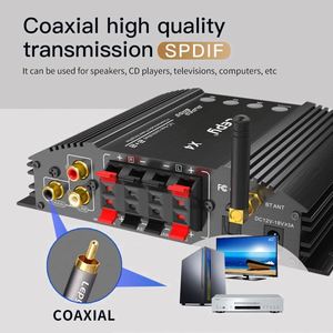 X4 Factory 3-Channel 2.1 Mini Digital Home Amplifier BT Compatible CE Certified Aluminum Alloy Stereo Subwoofer Amp - Product Image 4