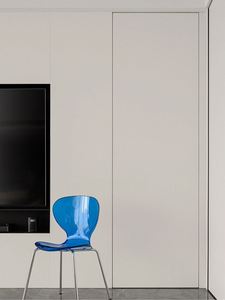 Portes cachées intégrées texturées en bois Porte invisible sans cadre de la pièce secrète intégrée en bois d'intérieur - Product Image 3