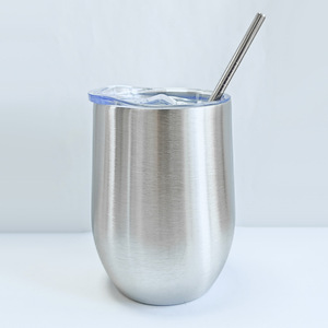 แก้วไวน์รูปตัวยูขนาด 12 ออนซ์ ประดับเพชร รุ่นใหม่ พร้อมกระติกน้ำสุญญากาศสแตนเลสสองชั้นทรงไข่ - Product Image 6