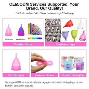 Fabricantes de Copas Menstruales, <span class=keywords><strong>Precio</strong></span> Bajo, Alta Calidad, Marca Privada, Copas Menstruales Reutilizables de Silicona de Grado Médico - Product Image 4
