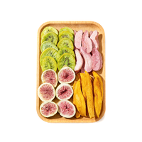 Vacuümgefrituurde groenten & fruitmix, groene en rode radijs, wortel