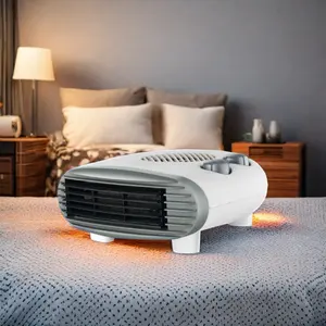 220V Vrijstaande Elektrische Kachel Ventilator Draagbare Thuisgebruik Badkamer Woonkamer Slaapkamer Verstelbare Thermostaat Tip-Over Bescherming