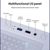 New Design PC Gaming ATX Cases & Towers Computer CPU Server Chassis Towers Tempered Glass Metal Cabinet for Desktop