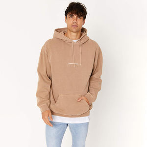 Original Custom High Quality Trending Black No Strings Oversized Sports Washed Heavy Basic <b>Hoodie</b> Washed for <b>Men</b> - Product Image 3