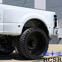 RCSR 22x8.25 24x8.25 26x8.25 28x8.25 30x8.25 Jantes de camion forgées sur mesure noires 8x6.5 8x170 Jantes de camion compatibles avec Ford F-450 F-250