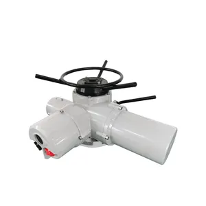 DC12V DC24v DC48V Explosion Proof IP68 On/off Type F Class Insulation Multi Turn Electric Actuator With Gearbox