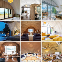 Tente de glamping de luxe 5*10, grande tente de safari pour hôtel, lodge, chambre d'hébergement, tentes de glamping pour les vacances