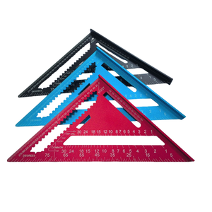 <span class=keywords><strong>Équerre</strong></span> triangulaire de charpentier en alliage d'aluminium de qualité industrielle, règle triangulaire haute précision à 90 degrés, garantie de 3 ans - Product Image 1
