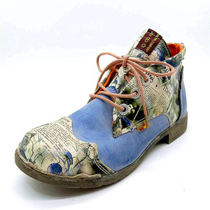 Nouvelle Mode Logo Personnalisé Belle Lacets Bottes Martin, Dames En Cuir Bottes - Product Image 2