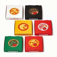 Boîtes à pizza en carton ondulé personnalisées en pouces, fabriquées avec des matériaux recyclés pour les aliments et les friandises pour animaux de compagnie