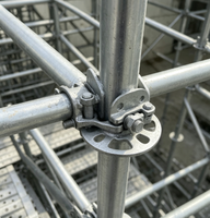 Échafaudage Ringlock de Construction Premium, Standard Vertical avec Manchon Interne, Joints Rosette Soudés, Raccord en Acier Q235