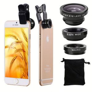 เลนส์ซูมแบบหนีบ 3in1 สำหรับโทรศัพท์มือถือ มุมกว้าง ฟิชอาย - Product Image 4