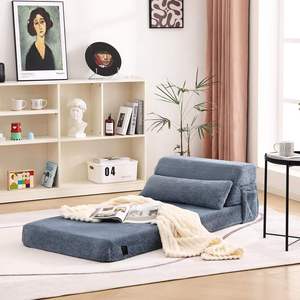 Modern <b>Single</b> Size Folding <b>Sofa</b> <b>Bed</b> Multifunctional Foldable Couch For Living Room Bedroom Guest Use - Product Image 5