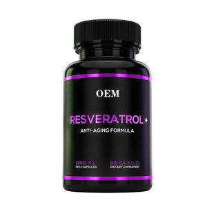 Resveratrol แคปซูลสารต้านอนุมูลอิสระต่อต้านริ้วรอยยืนยาวดีกว่ายาเม็ดทรานส์เรสเวอราทรอล - Product Image 1